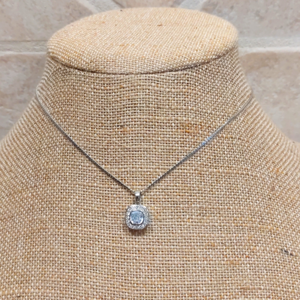 3 for $30 Silver Necklace With Pendant Signed Napier Fashion Jewelry